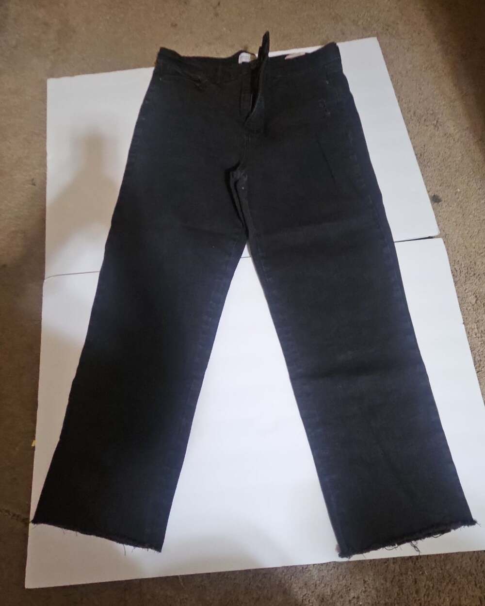 Social Standard by Sanctuary High Rise Crop Straight Jeans Size 14 Black